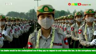 Myanmars Junta demonstriert Macht mit Milit&auml;rparade - viele Tote bei Protesten
