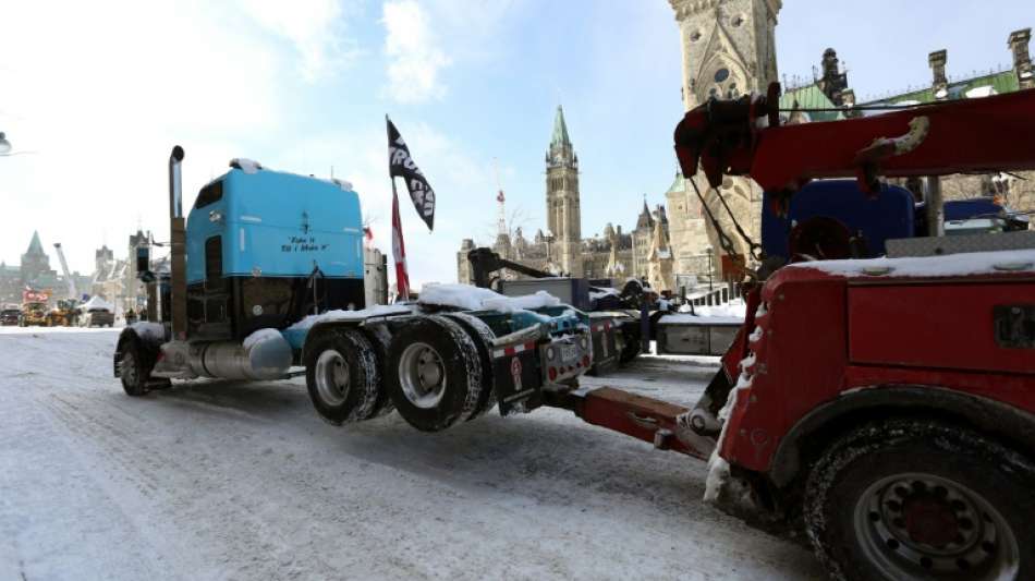 Ruhige Stra&szlig;en in Ottawa nach gro&szlig;em Polizeieinsatz gegen Protest-Blockaden