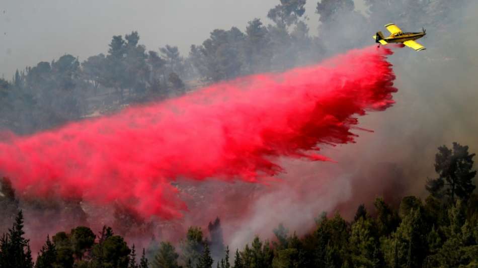 Gro&szlig;er Waldbrand nahe Jerusalem h&auml;lt Feuerwehr in Atem