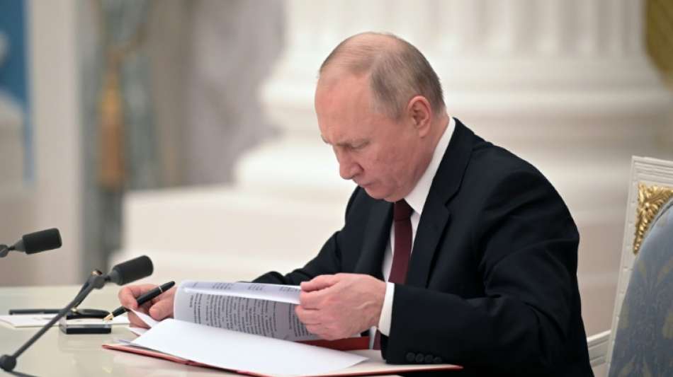 Putin: Gesamte Bezirke Donezk und Luhansk werden als unabh&auml;ngig anerkannt