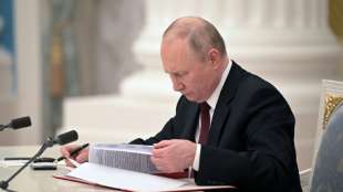 Putin: Gesamte Bezirke Donezk und Luhansk werden als unabh&auml;ngig anerkannt