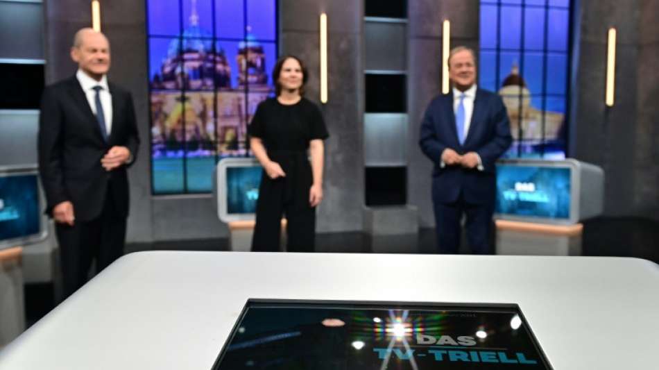 Streit um Klimaschutz und Sozialpolitik beim letzten TV-Triell vor der Wahl