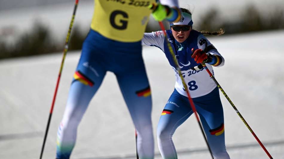 Para-Biathletin Walter holt Gold
