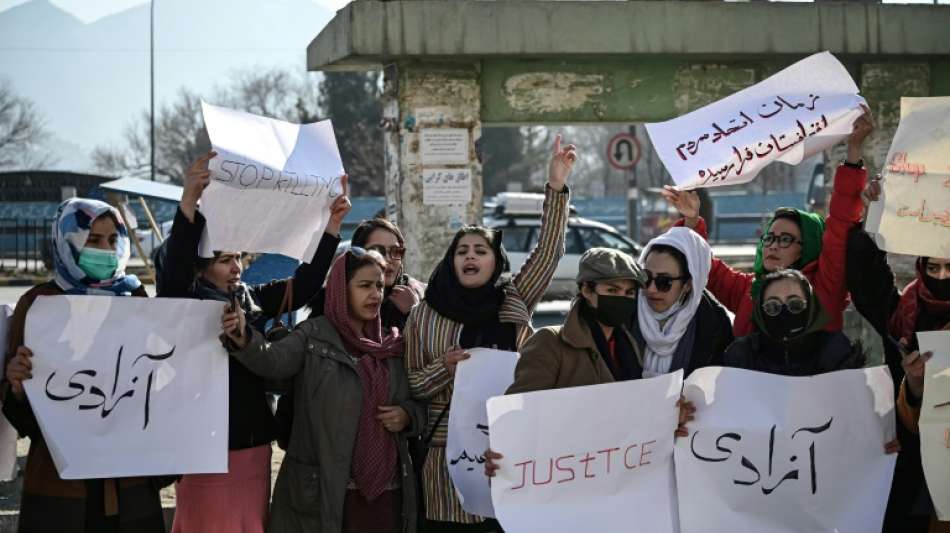 Afghanische Frauen protestieren gegen Morde an Ex-Soldaten