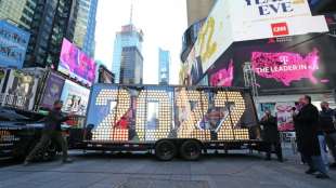 Silvesterfeier am Times Square in New York wegen Pandemie eingeschrumpft