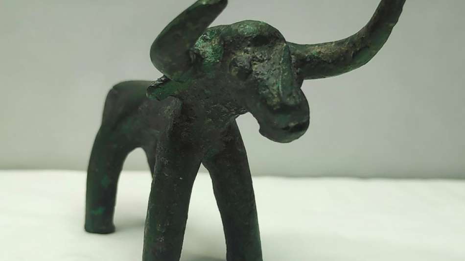 Am Horn aus dem Matsch gezogen