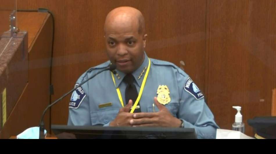 Polizeichef von Minneapolis kritisiert in Floyd-Prozess Vorgehen von Angeklagtem