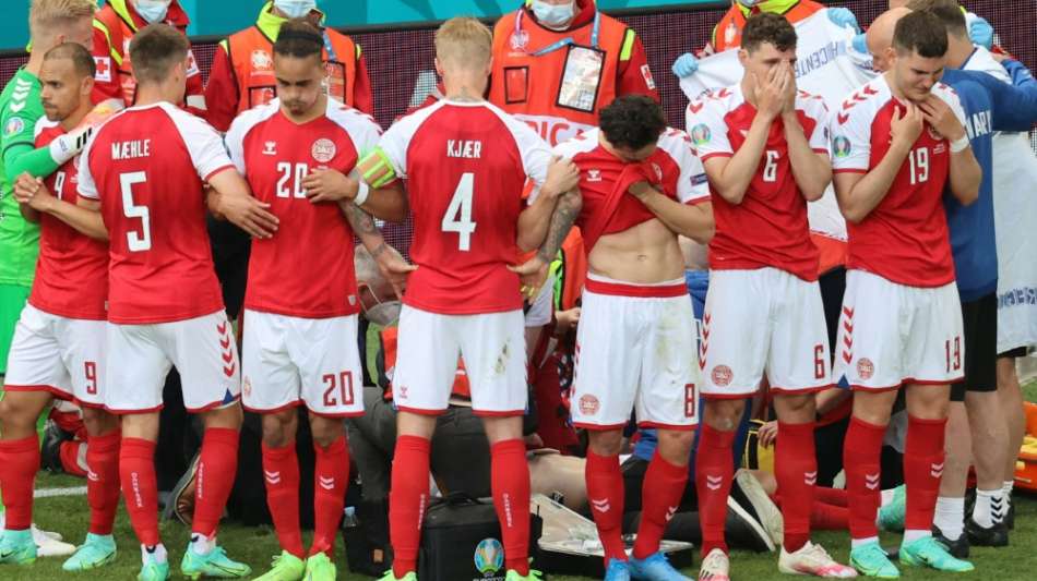 D&auml;nemark-Spiel nach Eriksen-Drama unterbrochen