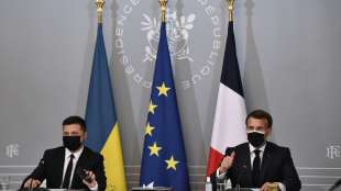 Merkel, Macron und ukrainischer Pr&auml;sident fordern russischen Truppenabzug