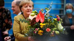 Kabinett schenkt Merkel zum Abschied einen Strauch