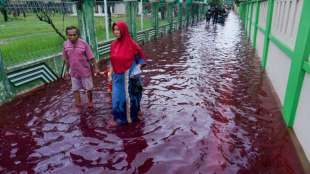 Blutrote &Uuml;berschwemmungen in Indonesien