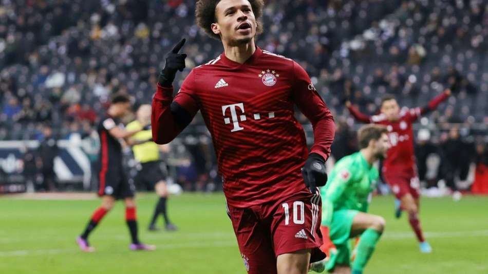 Sane trifft: Bayern gewinnen mit M&uuml;he in Frankfurt