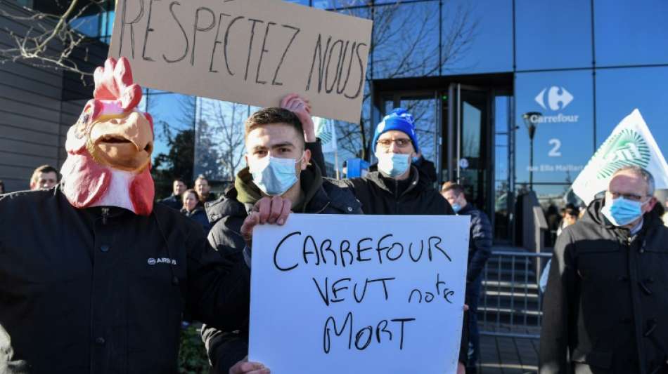 Gefl&uuml;gelhalter in Frankreich demonstrieren f&uuml;r h&ouml;here Eierpreise 