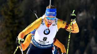 Biathlon: Preu&szlig; in der Verfolgung auf Rang f&uuml;nf