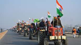 Bauernprotest &uuml;berschattet Milit&auml;rparade an Indiens Nationalfeiertag