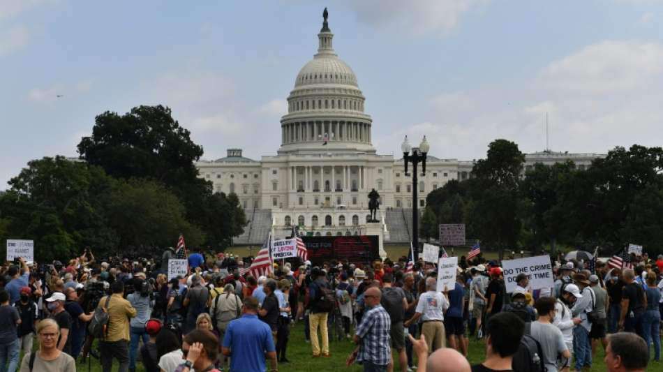 Wenige hundert Teilnehmer bei  Demo am US-Kapitol