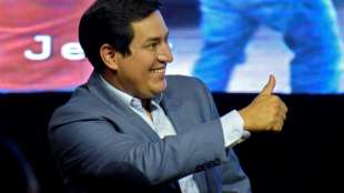 Linker Kandidat Arauz gewinnt erste Runde der Pr&auml;sidentschaftswahl in Ecuador 