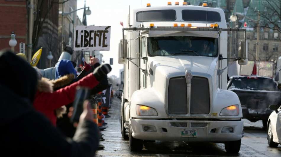 Hunderte Lkw-Fahrer in Kanada protestieren gegen Corona-Impfpflicht 