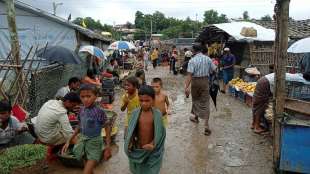 Rohingya-Kinder erinnern zum Jahrestag an Opfer der Milit&auml;roffensive in Myanmar