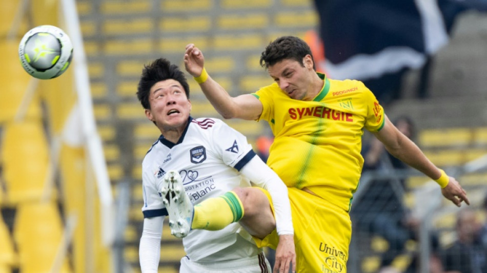 L1: Bordeaux chute 5-3 &agrave; Nantes dans un match fou et reste rel&eacute;gable