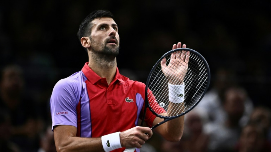 Djokovic fights on as exhausted Sinner quits Paris Masters