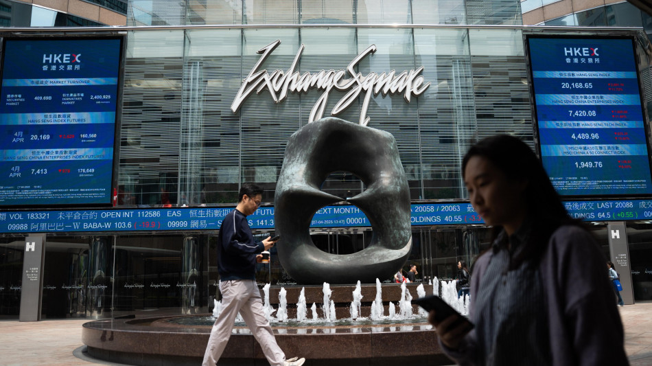 Borsa: Hong Kong negativa, scivola a -0,91%