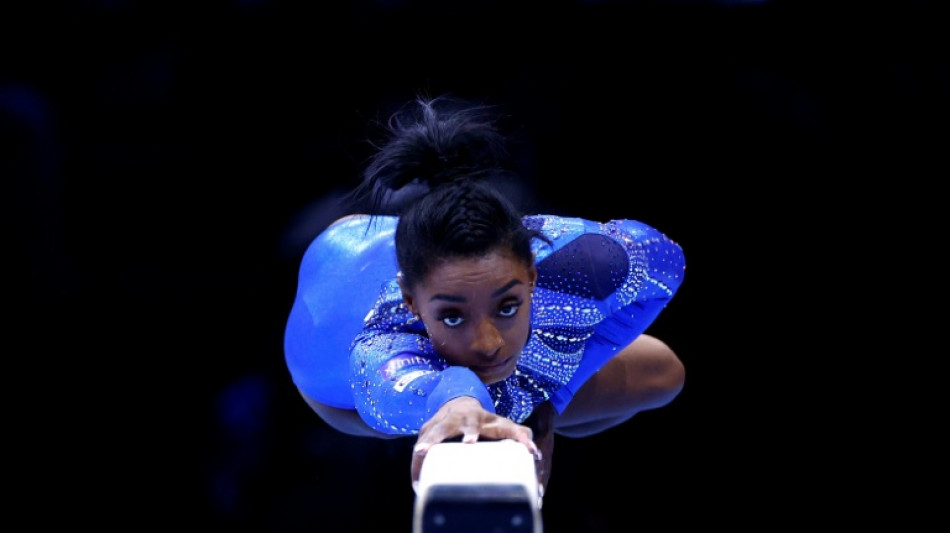 Gymnastics' all-around queen Biles claims 21st world title