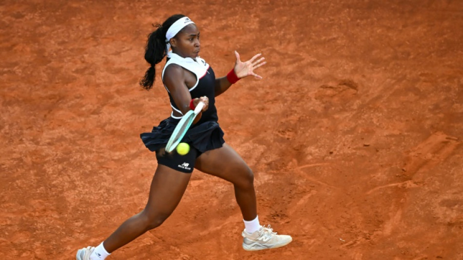 Gauff holds nerve to join Sabalenka in Italian Open third round