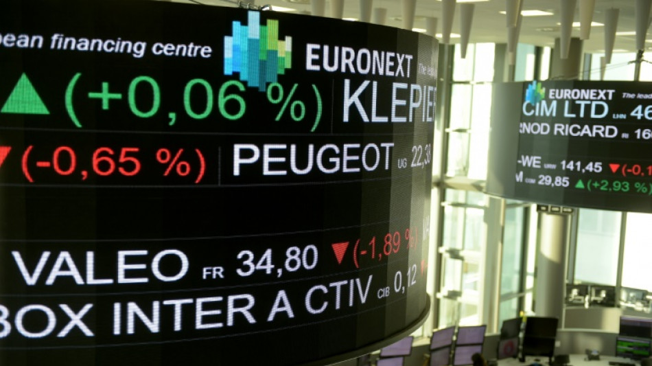 La Bourse de Paris tendue (-0,39%) face &agrave; la guerre en Ukraine et les taux d'int&eacute;r&ecirc;ts