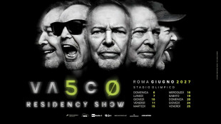 Vasco, per 50 anni di carriera 10 date all'Olimpico a Roma tra il 6 e il 25 giugno '27