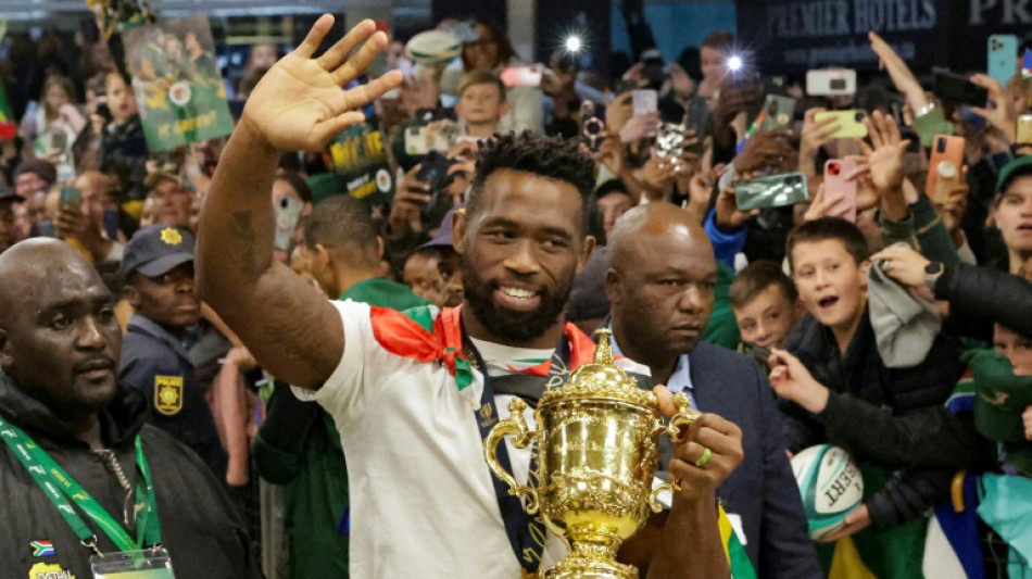 Thousands brave cold, rain to welcome world champion Springboks