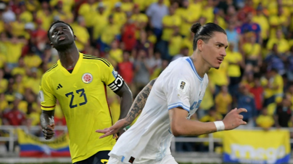 Late Nunez penalty gives Uruguay 2-2 draw in Colombia
