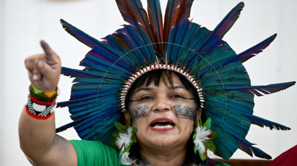 Indigenous Brazilians protest Amazon river dredging for grain exports