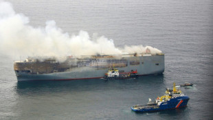 Fuertes vientos impiden remolcar buque en llamas frente a Pa&iacute;ses Bajos