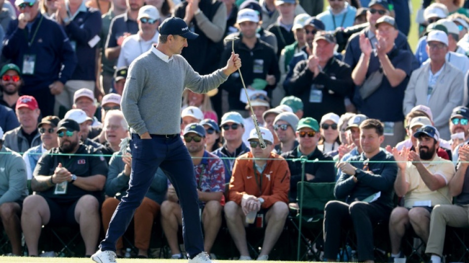 Rose keeps three-shot Masters lead as Aberg, DeChambeau charge
