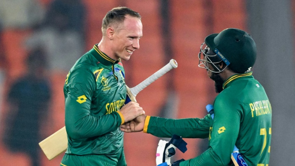 Van der Dussen steers South Africa to victory as Afghanistan exit World Cup
