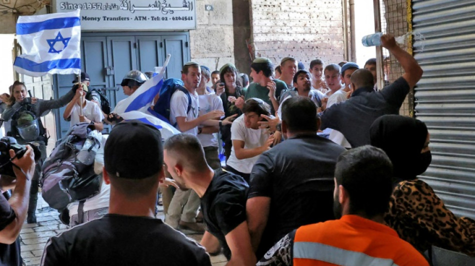 Tensions &agrave; J&eacute;rusalem pour la "marche des drapeaux" 