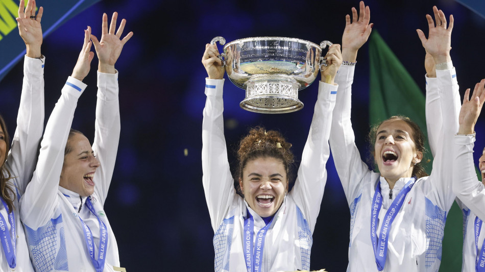 Tennis: Italia con la Cina nelle Finals di Billie Jean King Cup