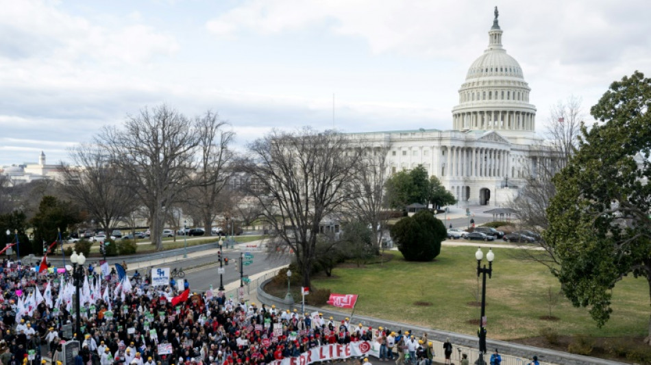 Los antiabortistas se manifiestan en Washington con un esp&iacute;ritu combativo