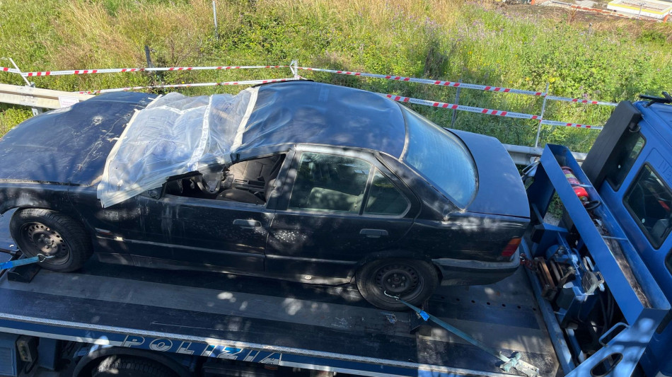 34 anni dopo rilievi Polizia su luogo omicidio Scopelliti
