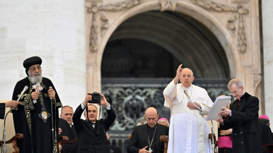 In&eacute;dita audiencia general en el Vaticano con el papa Francisco y el l&iacute;der copto