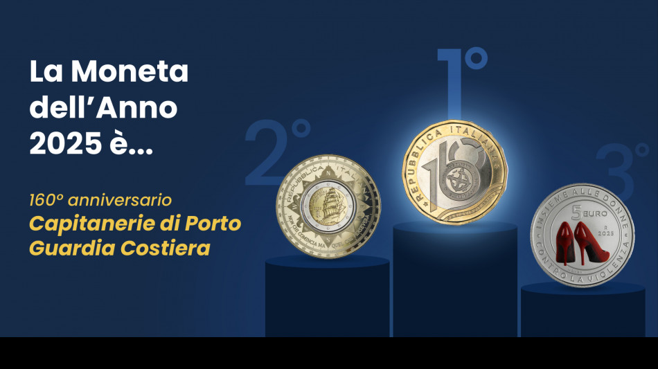 Moneta dell'Anno 2025, vince quella dedicata a Capitanerie di Porto e Guardia Costiera