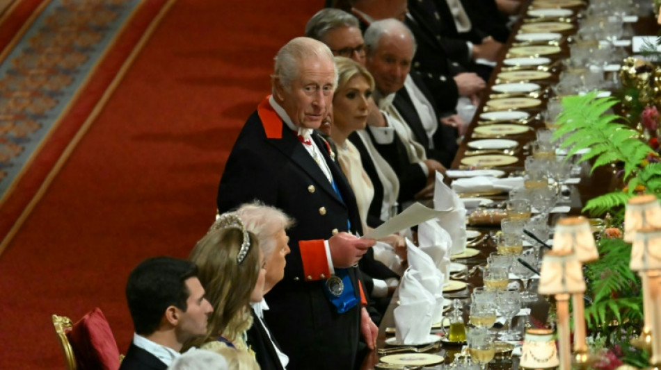 Banquet royal somptueux &agrave; Windsor pour Donald Trump