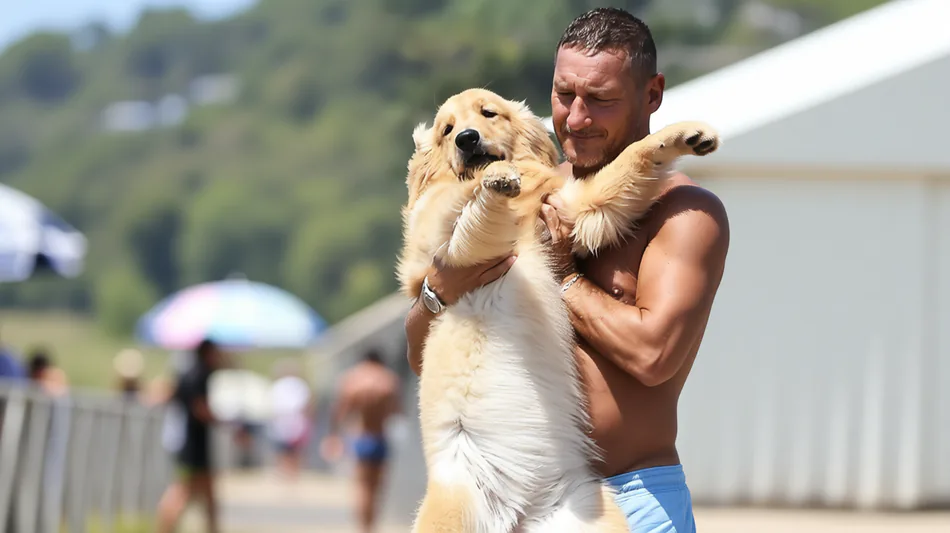 Totti e Noemi a Sabaudia: il nuovo cane ruba la scena prima del divorzio