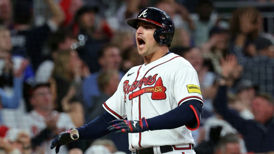 Riley blast sinks Phillies as Braves tie series, Dodgers on brink