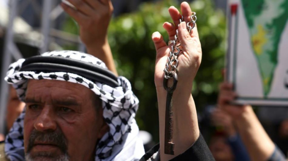 Palestinos reafirmam 'direito ao retorno' em 75&ordm; anivers&aacute;rio da 'Nakba'