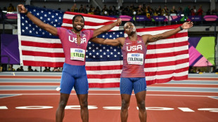 Athl&eacute;tisme: Coleman sacr&eacute; sur 60 m&egrave;tres, Lyles perd son pari aux Mondiaux en salle