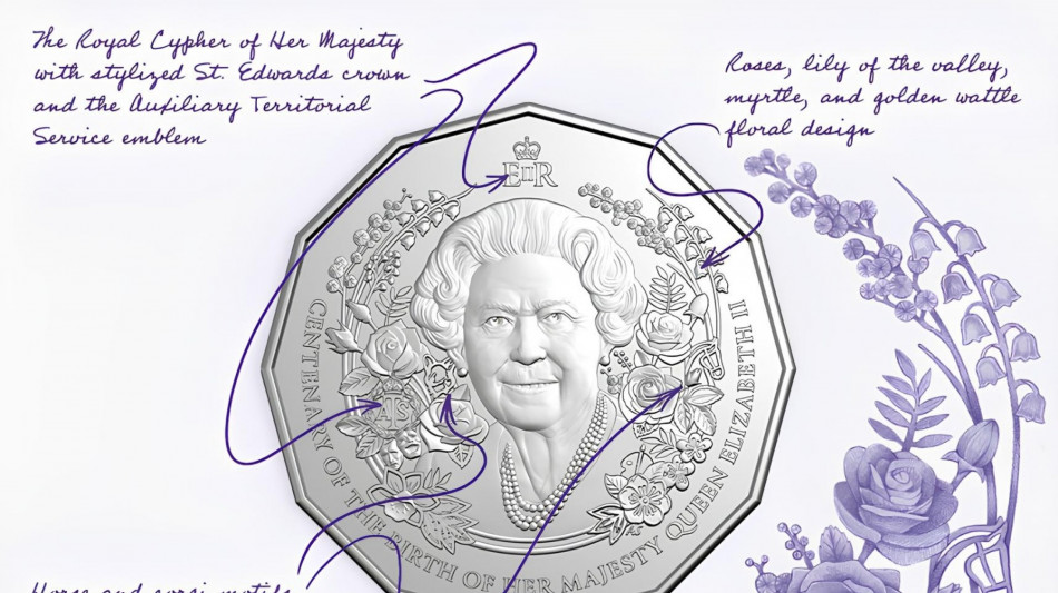 Polemica social su monete australiane per regina Elisabetta