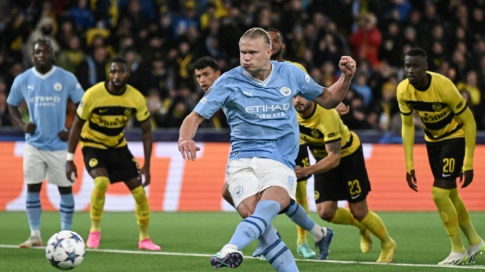 Haaland bags brace as Man City extend perfect Champions League start