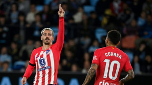 Griezmann treble against Celta takes Atletico second